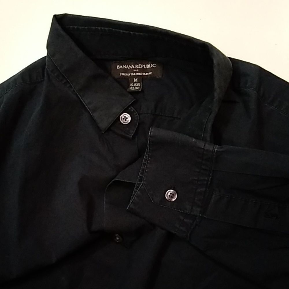 BANANA REPUBLIC STRECH TAILORED SLIM FIT MEN'S SHIRT SIZE M